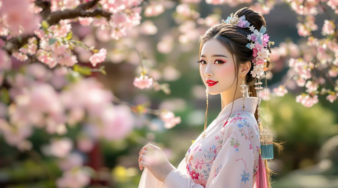 传媒影视古风汉服摄影教程：如何在普通公园拍出大片感